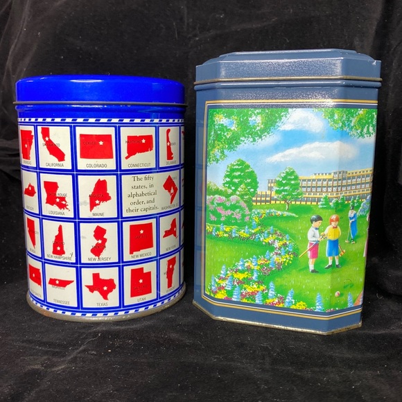 Lot of 2 Vntg Tins Hershey’s & Valleybrook Farms - Picture 4 of 9